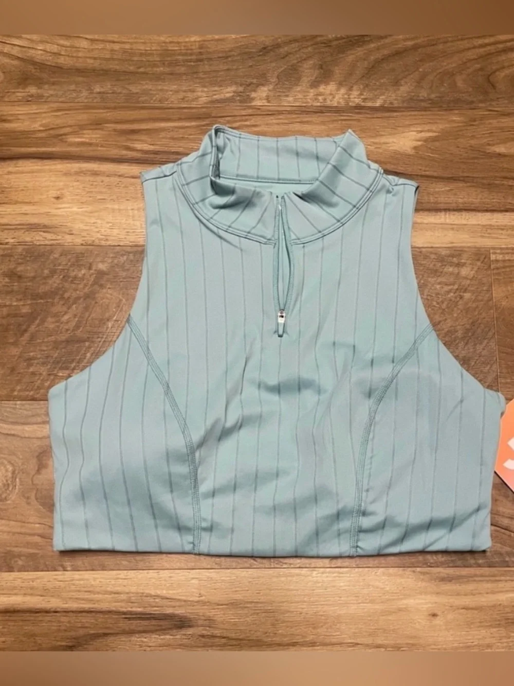 NWT! JoyLab Women’s High Neck Zip-Up Sports Bra Light Aqua Blue - Size XL NEW!